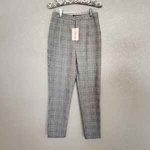 Missguided Checkered trouser  size 4 pants ankle style